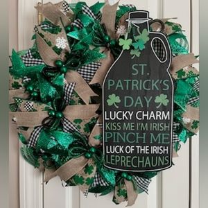 St Patrick's Day wreath